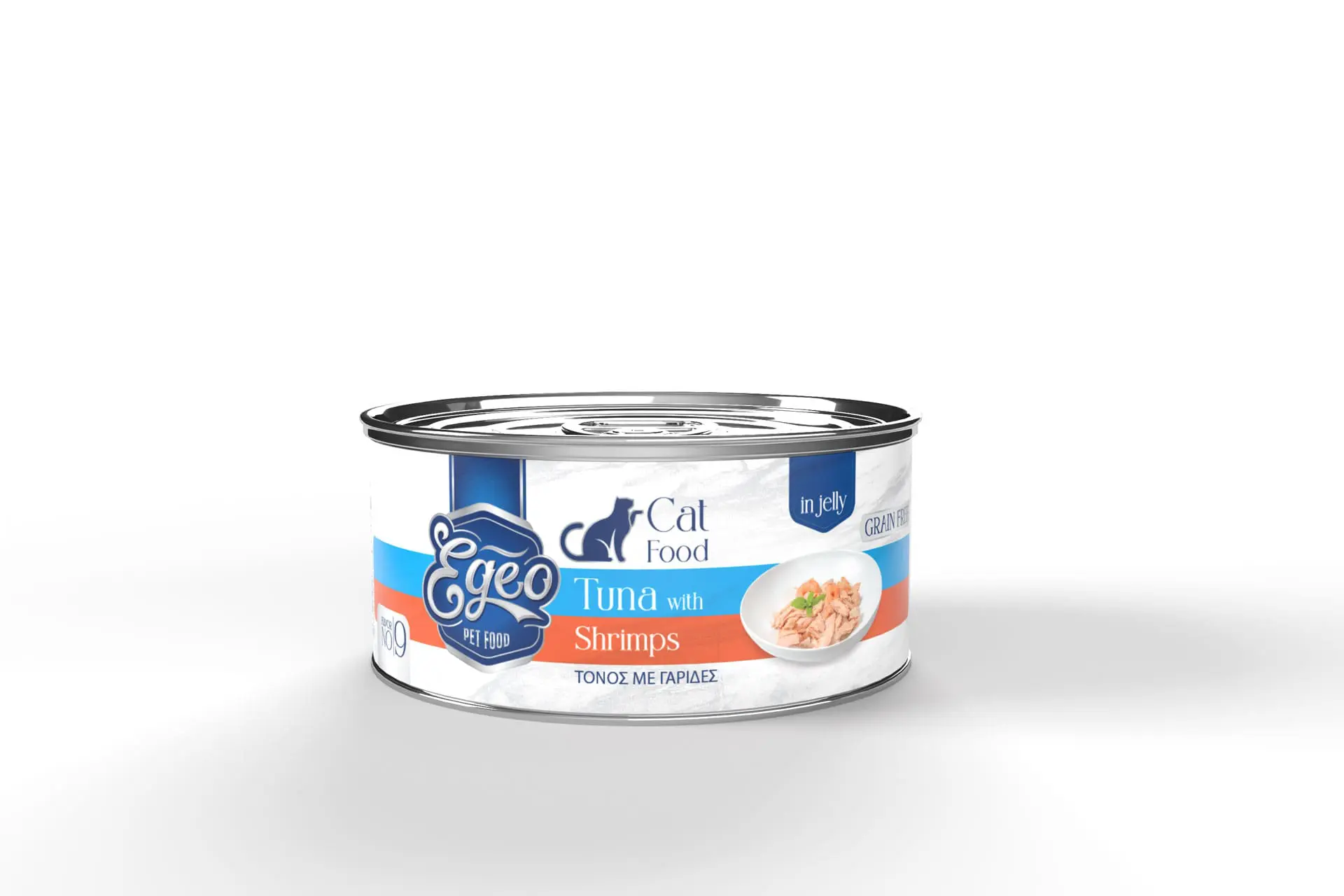 Egeo Cat Adult Wet Food Tuna with Shribs in jelly 85g