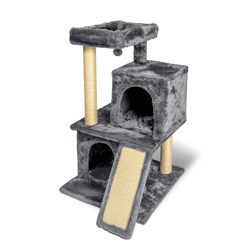 11-1.png GLEE SCRATCHING POST INTI DARK GREY 50x50x85cm - Image 1