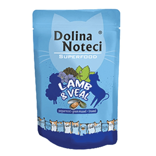 DOLINA NOTECI SUPERFOOD CAT LAMB AND VEAL 85GR