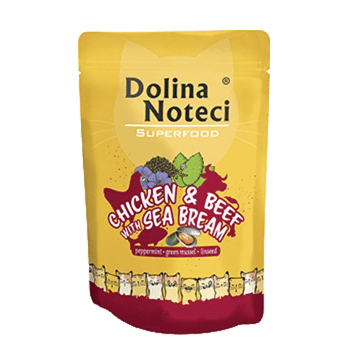 DOLINA NOTECI SUPERFOOD CAT CHICKEN, BEEF AND SEA BEAM