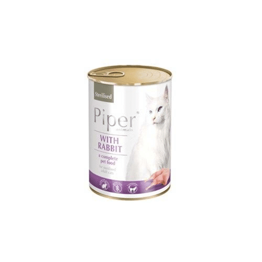 PIPER CAT WITH RABBIT STERILISED 400GR