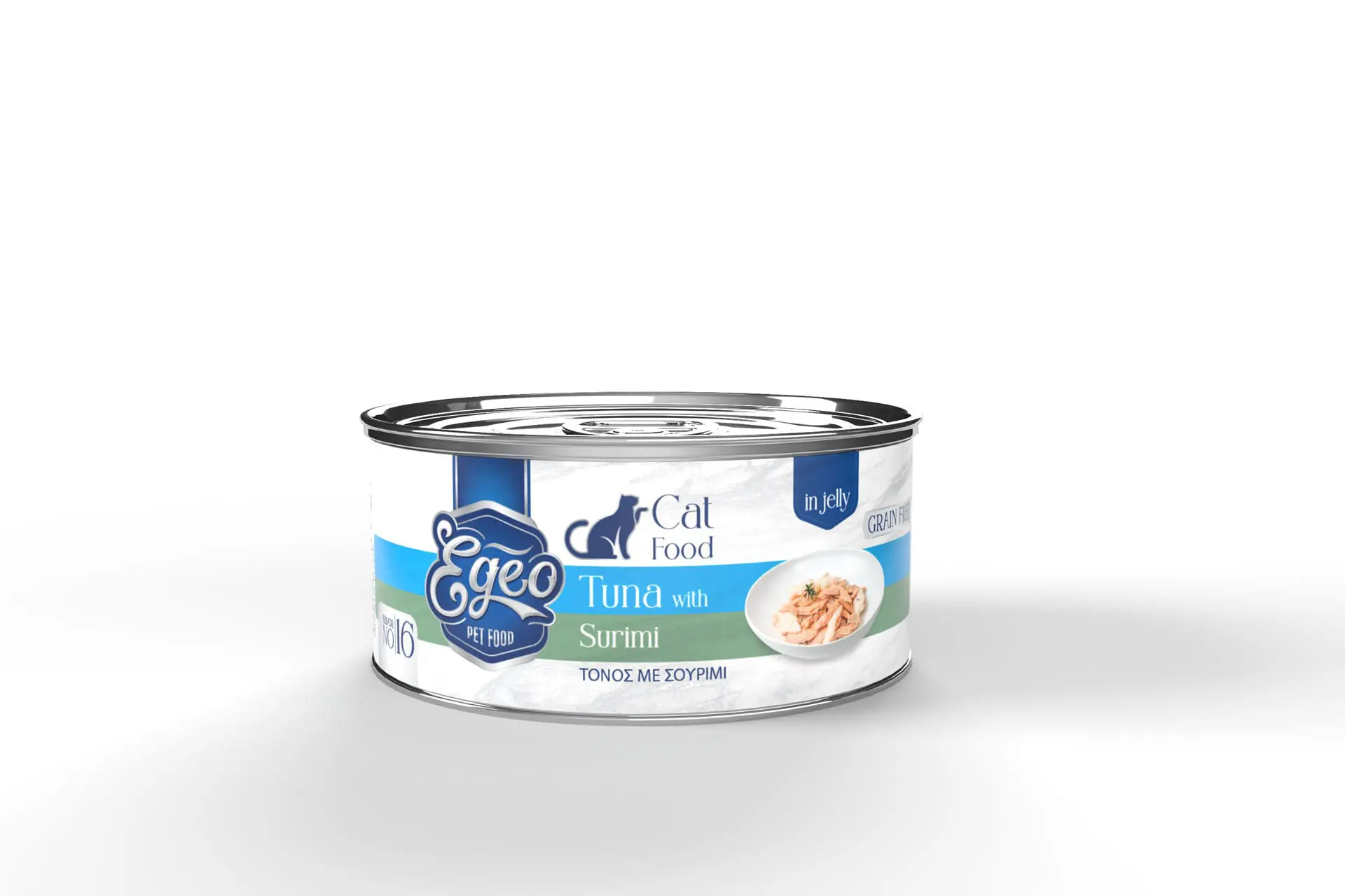 Egeo Cat Adult Wet Food Tuna with Surimi in jelly 85g