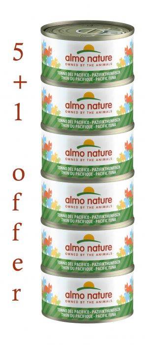 ALMO NATURE – HFC NATURAL MEGA PACIFIC OCEAN TUNA 6X70g 5+1FREE