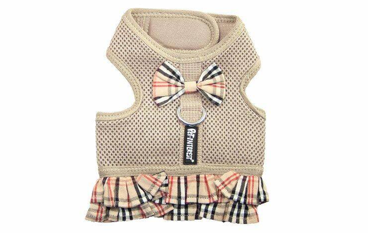 Plaid Mesh Harness with Skirt