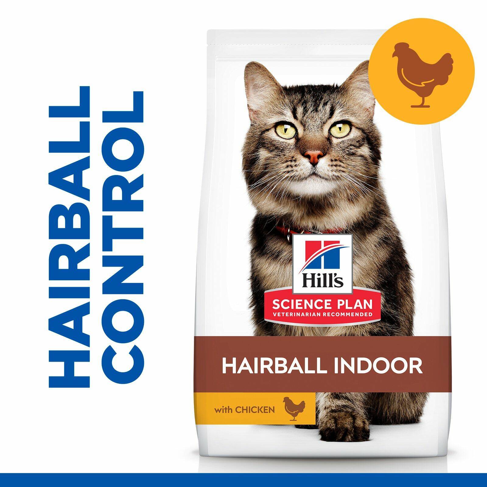 Hills Science Plan Hairball Indoor Adult Cat 7 Food With Chicken 1,5Kg