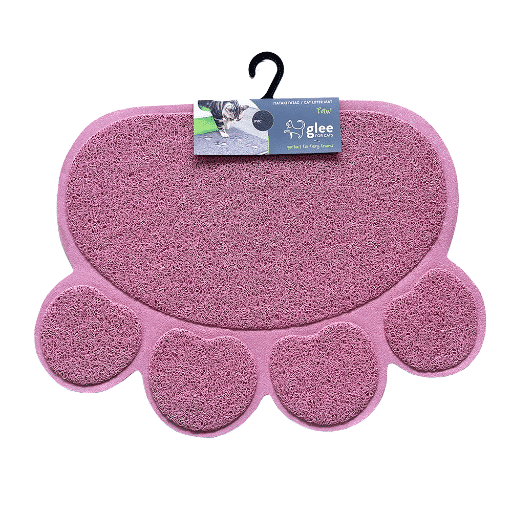 GLEE TOILET MAT PAW DARK PINK 45X60cm