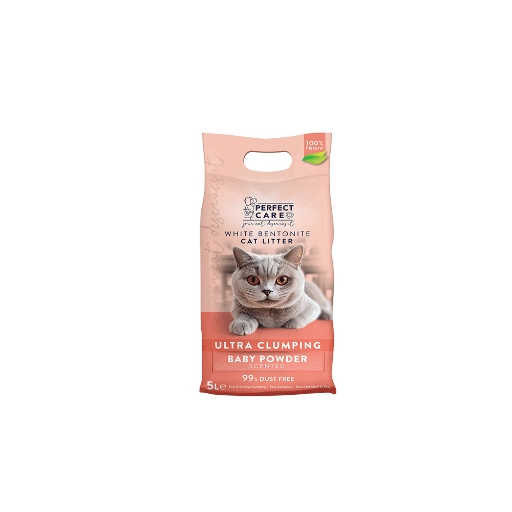PERFECT CARE CAT LITTER BENTONITE BABY POWDER 5L