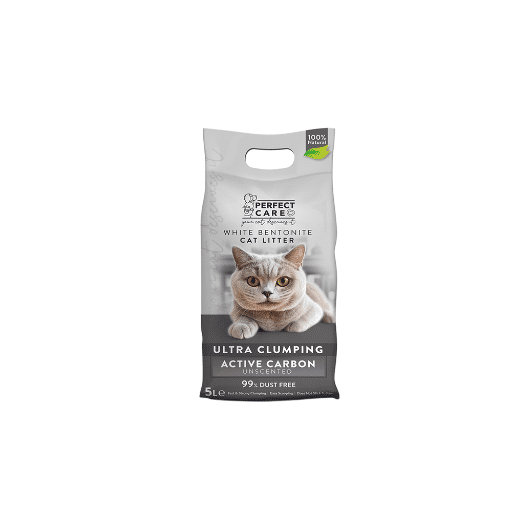 PERFECT CARE CAT LITTER BENTONITE ACTIVE CARBON 5L