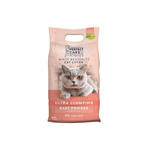PERFECT CARE CAT LITTER BENTONITE BABY POWDER 10L
