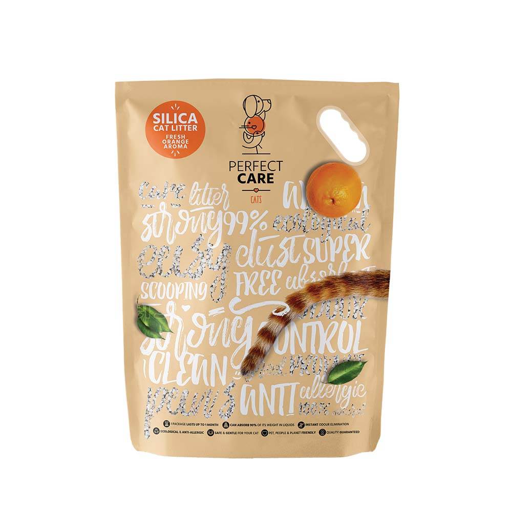 PERFECT CARE CAT SILICA LITTER ORANGE 5,8L