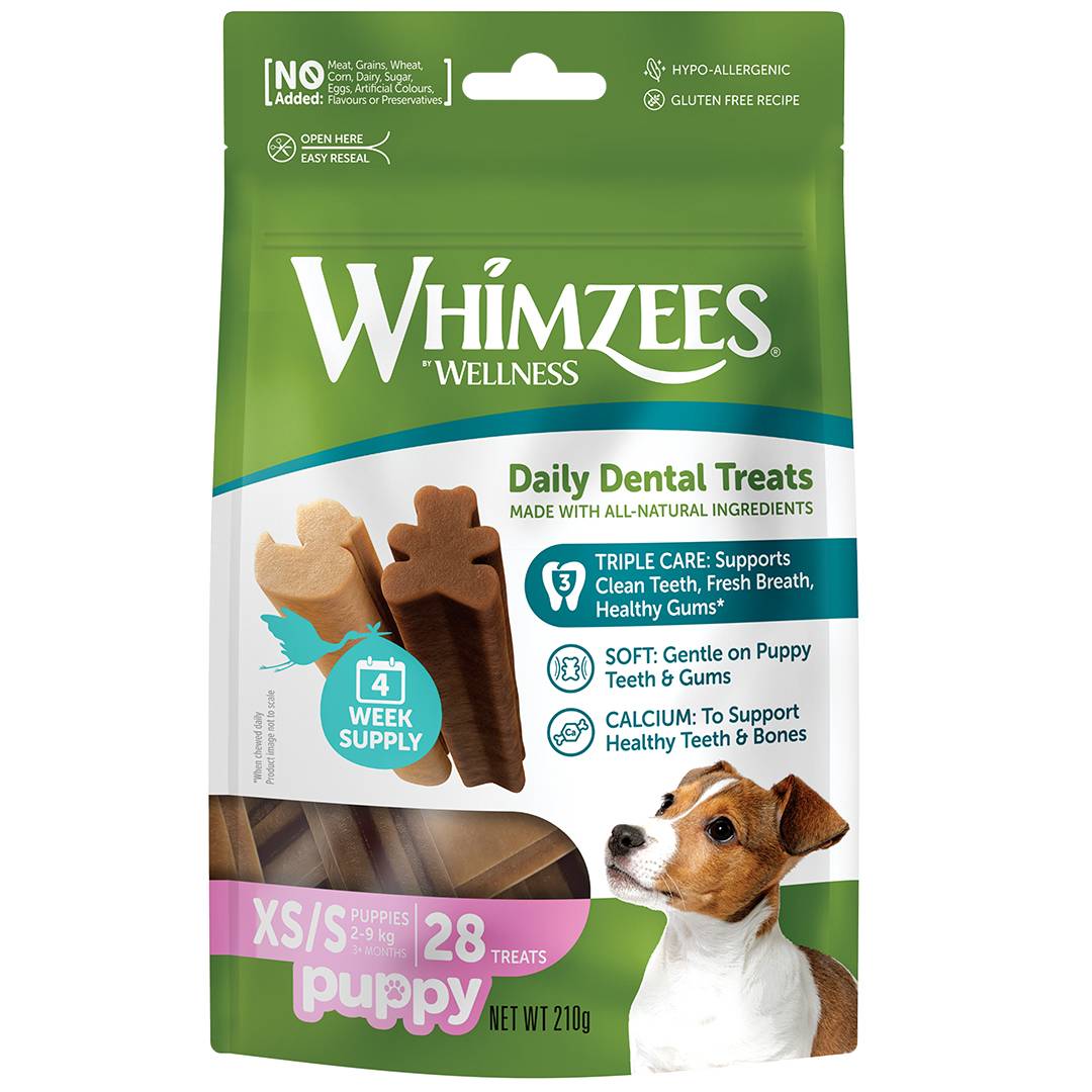 Whimzees Puppy Value Bags XS/S (28pcs/210g)