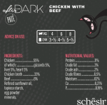 SCHESIR AFTER DARK CHICKEN WITH BEEF IN PATÉ IN CAN 80G - Image 2
