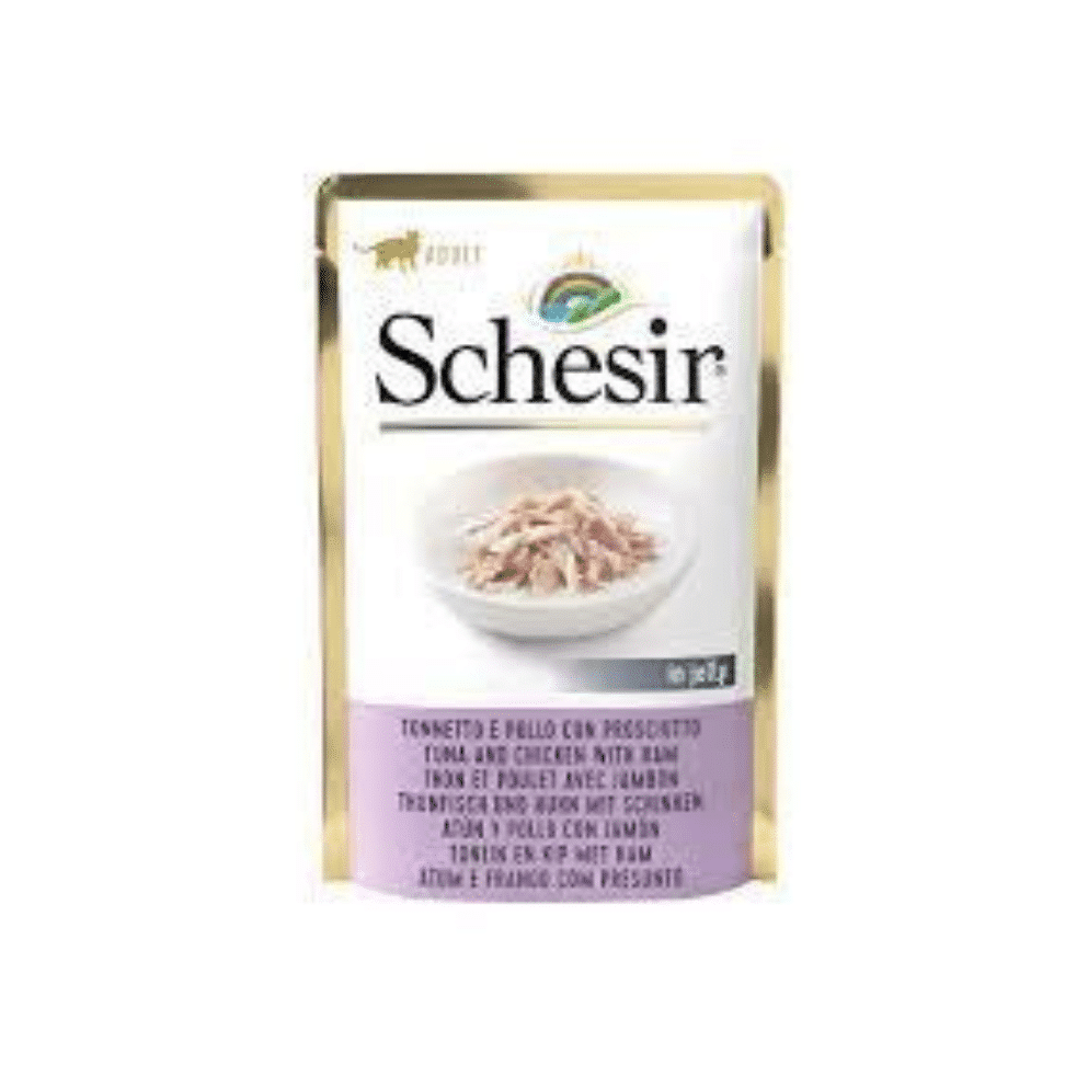 Schesir Cat Pouch Tuna,chicken With Ham