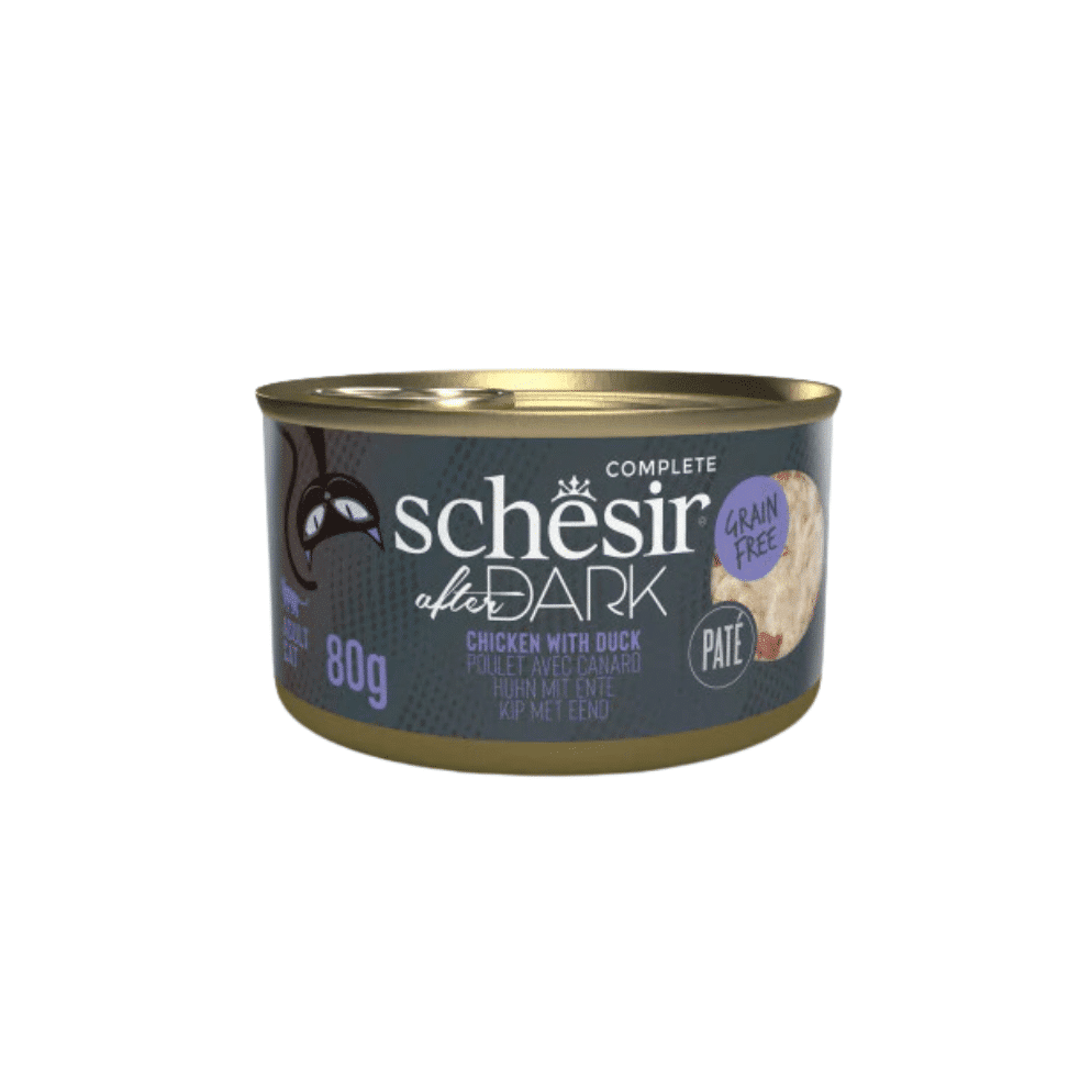 Schesir After Duck Chicken with Duck in Paté – A Gourmet Meal for Cats in 80g Can