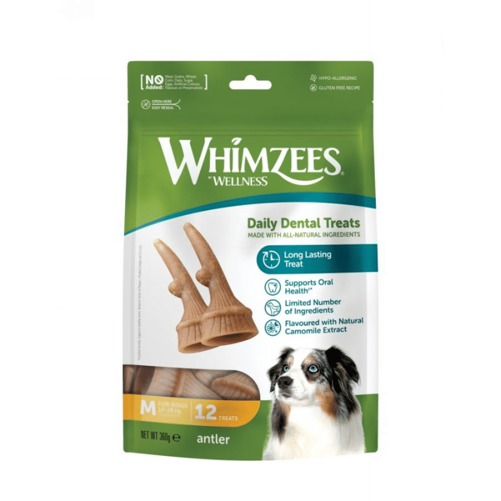 Whimzees Antlers Medium (12Pcs/360g)