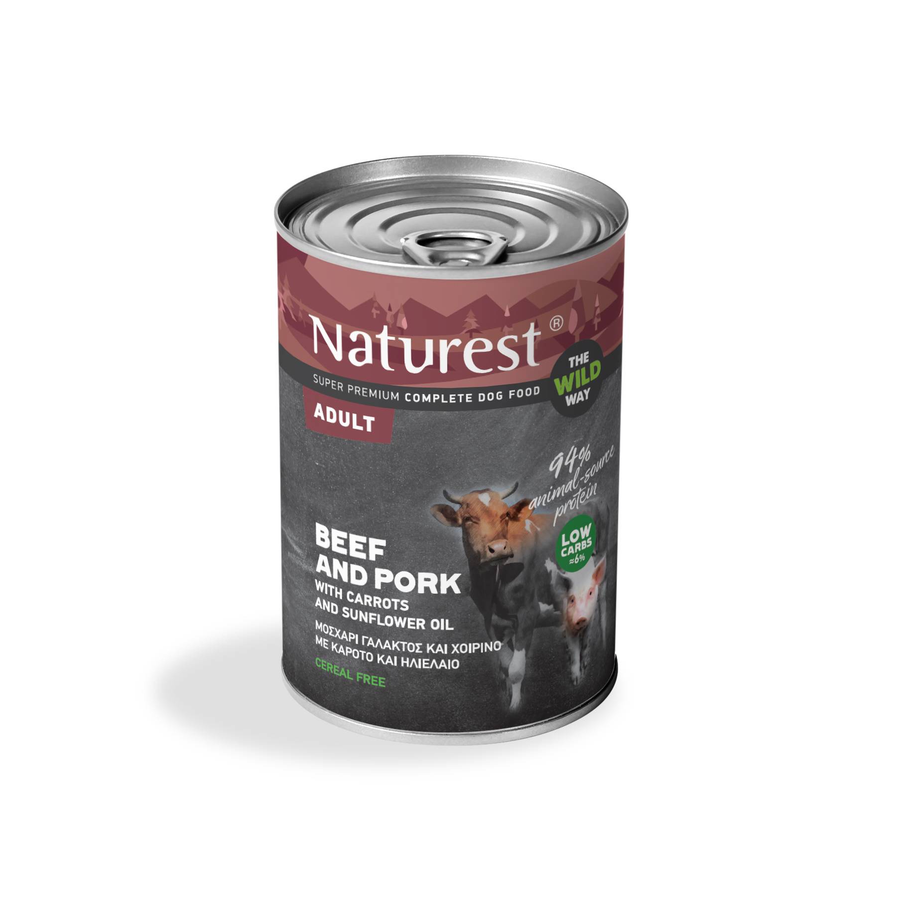 Naturest Adult Beef And Pork With Carrots And Sun Oil 400g