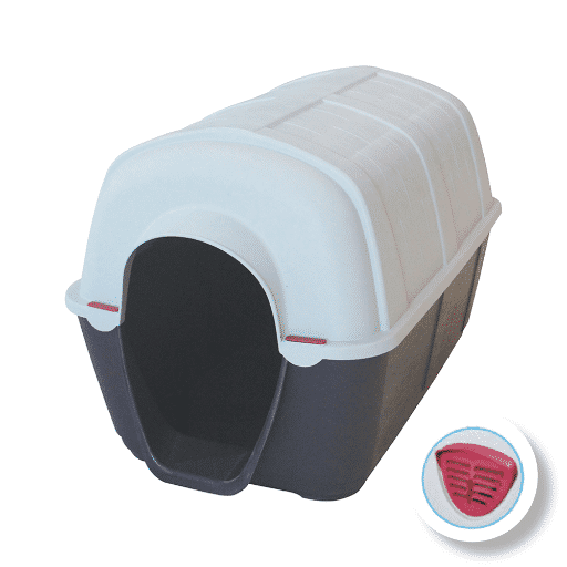 GLEE DOG HOUSE OLYMPUS BLACK- WHITE L80 x W50.7 x H50.6cm