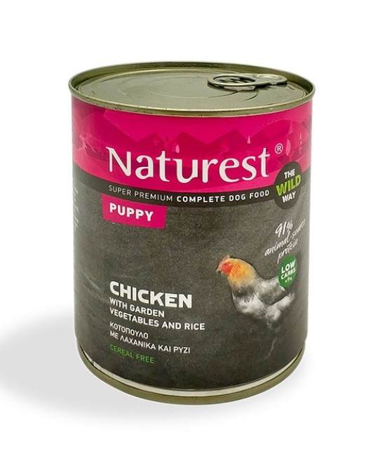 Naturest Puppy Chicken With Vegetables And Rice 400g