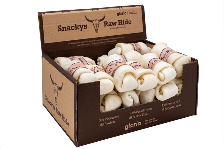 RAWHIDE CHEW FOR DOGS KNOTS 10-12CM