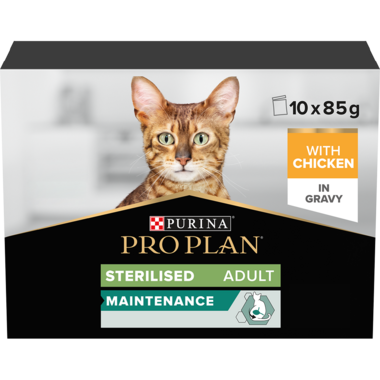 PRO PLAN Sterilised Maintenance with Chicken in Gravy Wet Cat Food