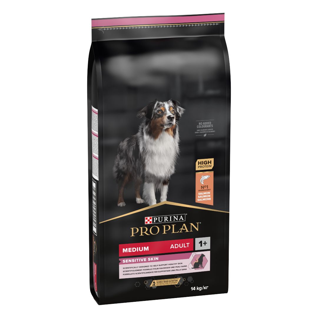 Pro Plan Sensitive Skin Medium Adult Dry Dog Food Salmon 3kg
