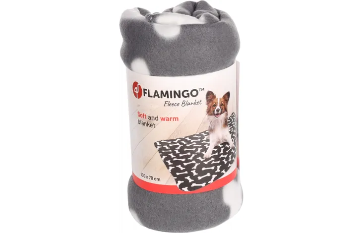 DOG BLANKET 100X70 CM GREY