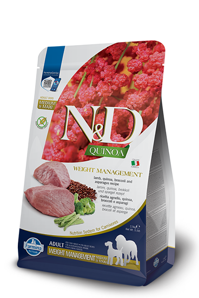 Farmina N & D Quinoa Weight Management Lamb Medium & Maxi