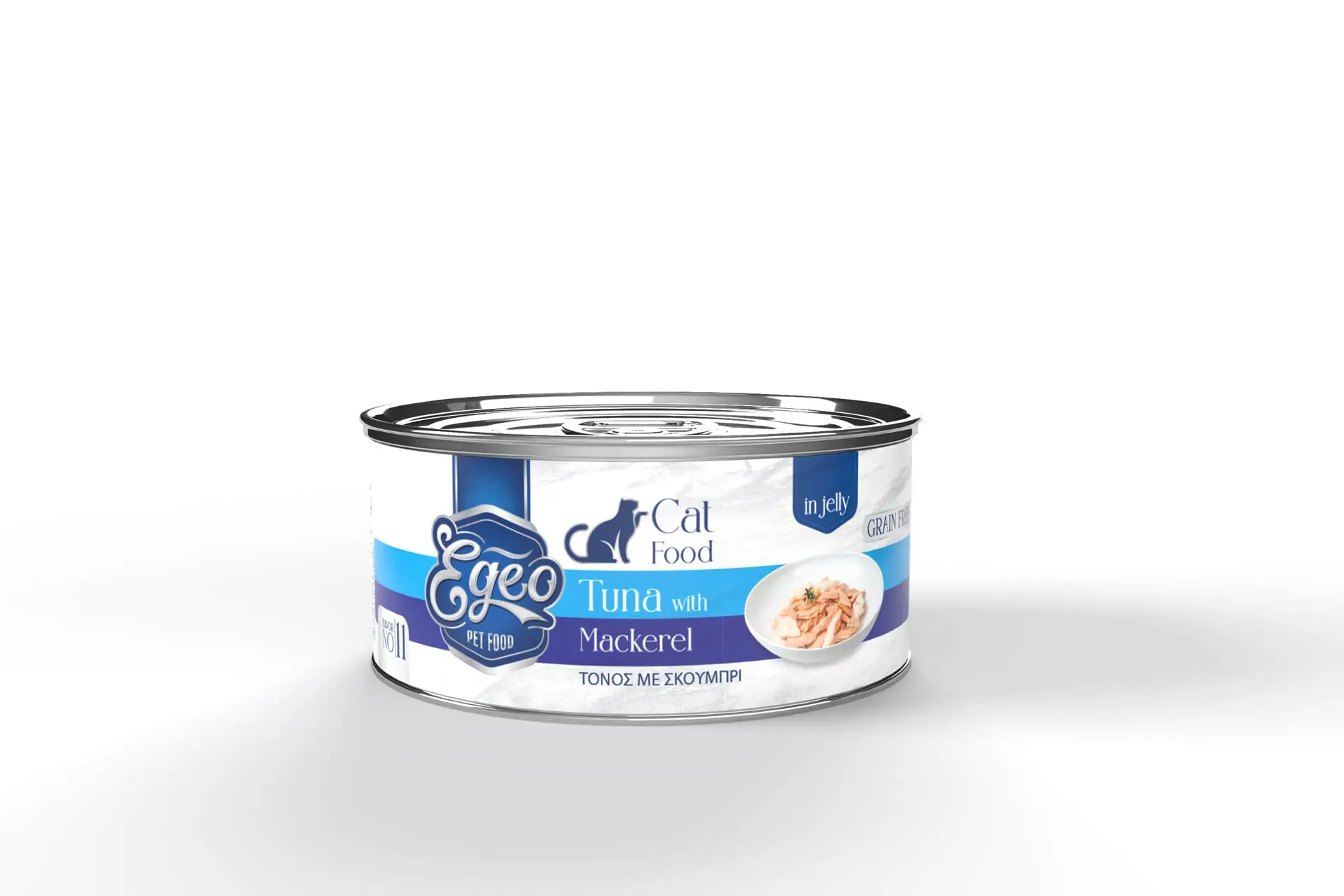 Egeo Cat Food Adult Wet Tuna and Mackerel in jelly