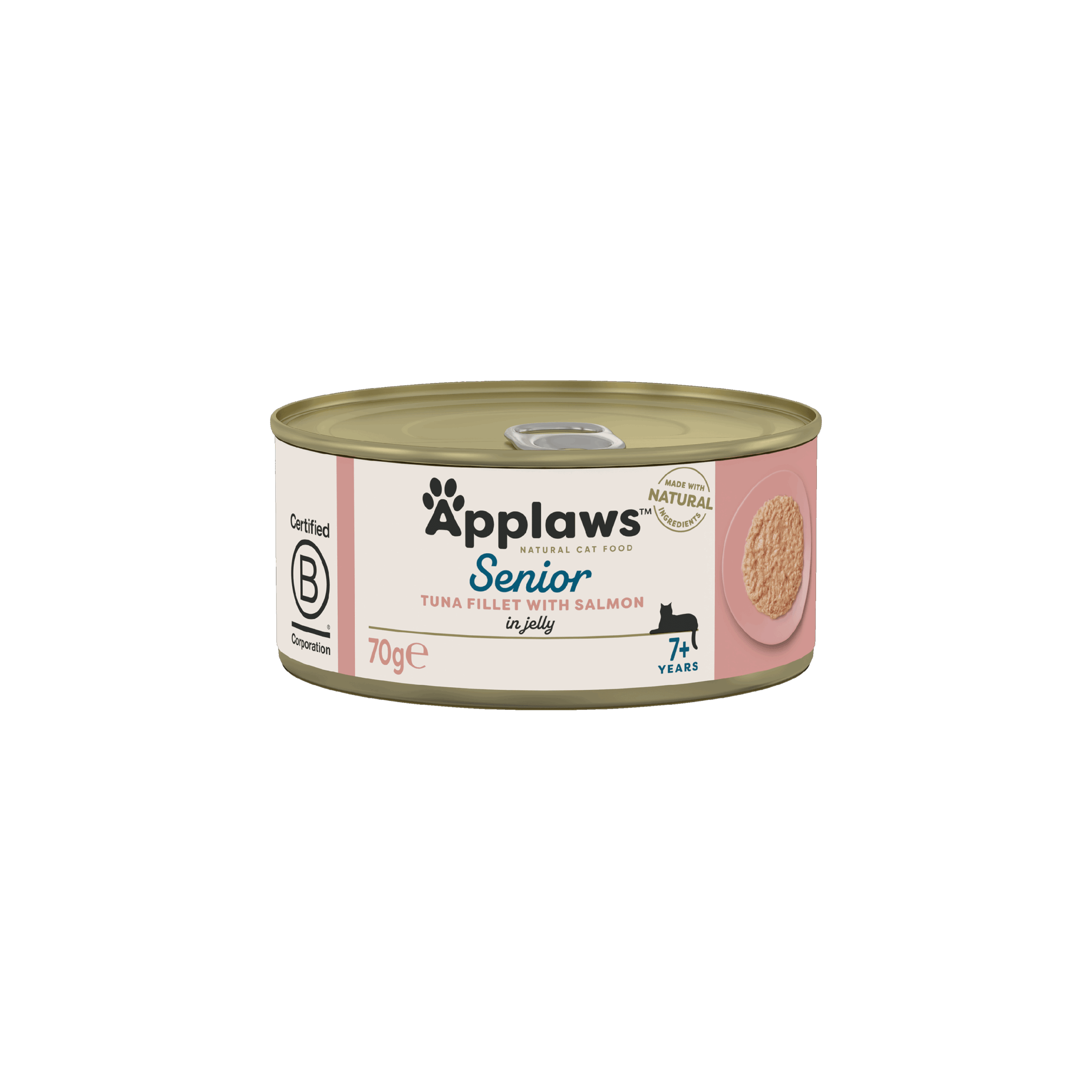 Applaws Natural Wet Cat Food / Senior Tuna Fillet with Salmon in Jelly