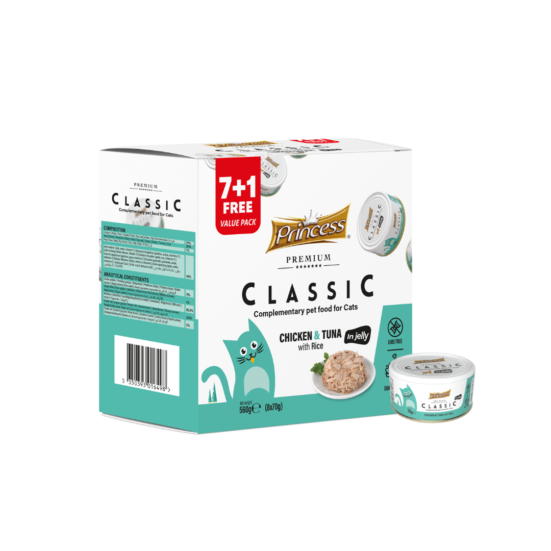 Princess Classic – Chicken & Tuna with Rice 7+1