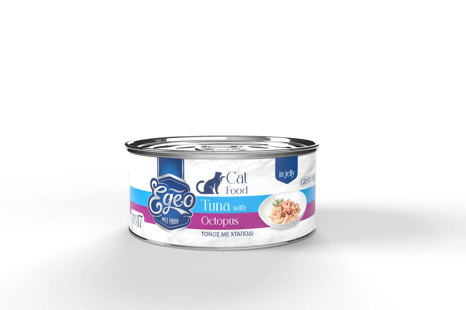Egeo Cat Adult Food Wet Tuna With OctOpus in jelly