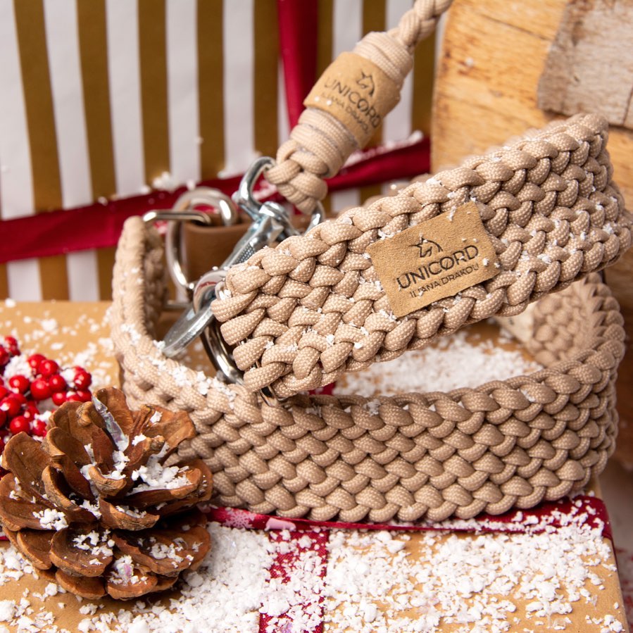 UNICORD HANDCRAFTED KNITTED	BRAID COLLAR