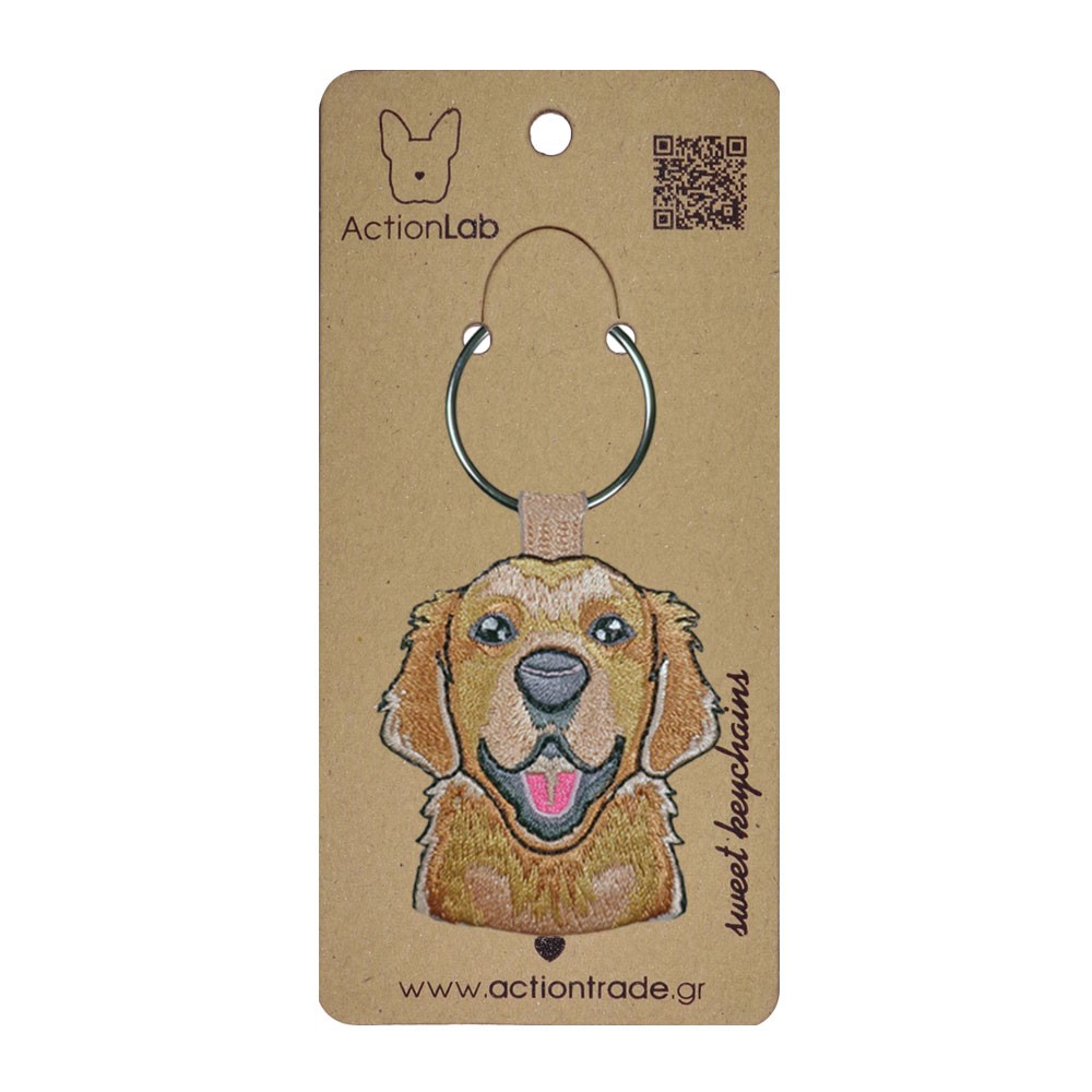 Golden Retriever Keyring