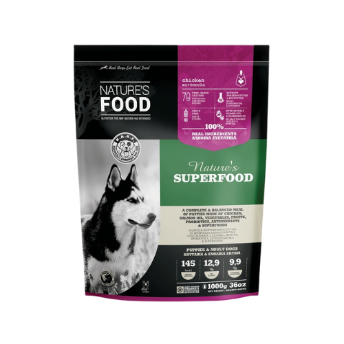 Nature's Food Barf Superfood Patties 1kg