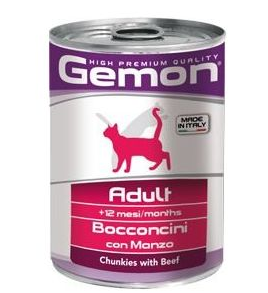 Gemon Wet Cat Chunkies Adult With Beef