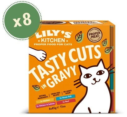 LILY'S KITCHEN - TASTY CUTS IN GRAVY MULTIPACK 8X85GR
