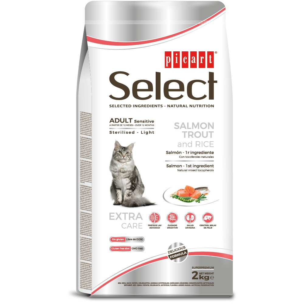 Picart Select ADULT Sensitive Salmon, Trout and Rice Sterilised  Light