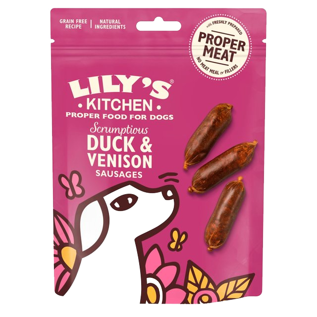 LILY'S KITCHEN - SCRUMPTIOUS DUCK & VENISON SAUSAGES 70GR