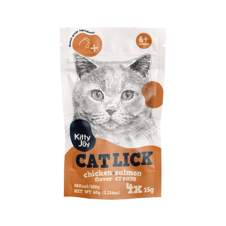 Kitty Joy/Cat lick chicken + salmon flavor cream Kitty Joy 60g