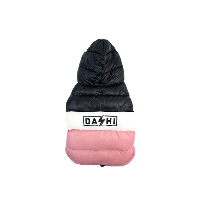 DASHI – STRIPES PINK & BLACK ANORAK