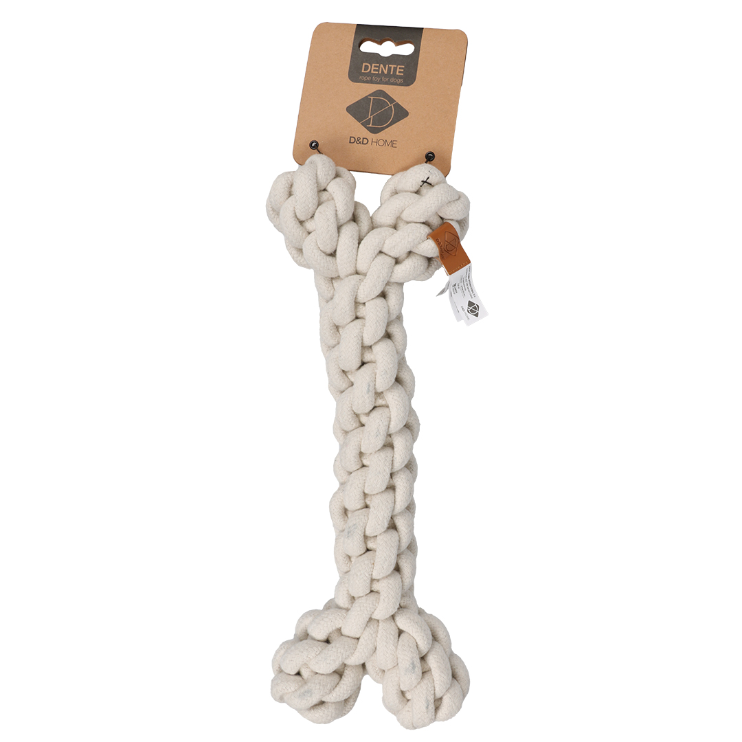 DENTE ROPE  TOY L 30X10X5CM BEIGE