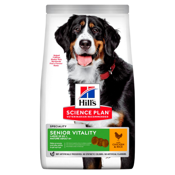 Hills Sciences Plan Mature Senior 7+ Vitality Large Dog Food With Chicken