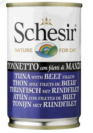 Schesir Cat Can Tuna & Beef