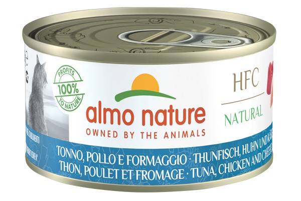ALMO NATURE – HFC NAT. TUNA, CHICKEN & CHEESE