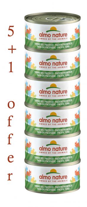 ALMO NATURE - HFC NATURAL MEGA PACIFIC OCEAN TUNA 6X70GR 5+1FREE