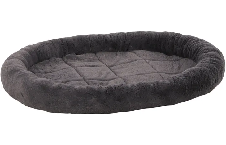 CUSHION ISAURA OVAL DARK GREY 66x48x7cm