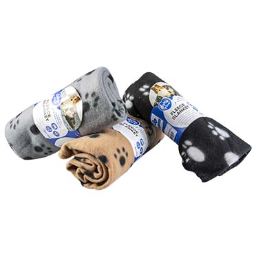 Fleece blanket 100x70x2cm mixed colors