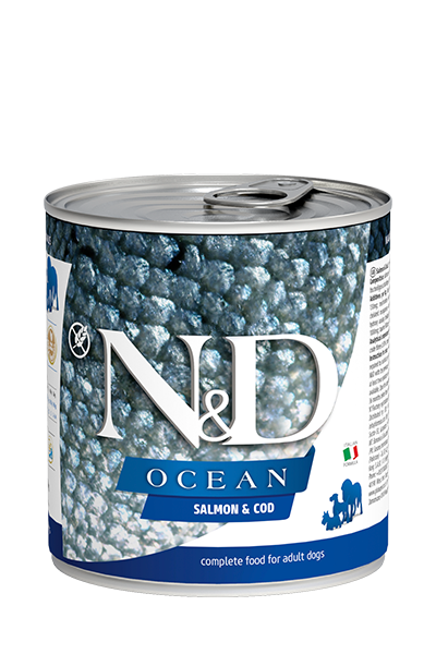 Farmina N&D Ocean Dog Food Canned Salmon & Codfish 285g