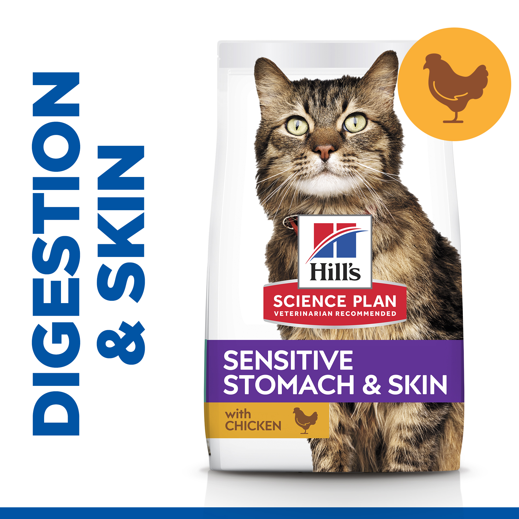 Hills Adult Cat Sensitive Stomach and Skin 1.5kg