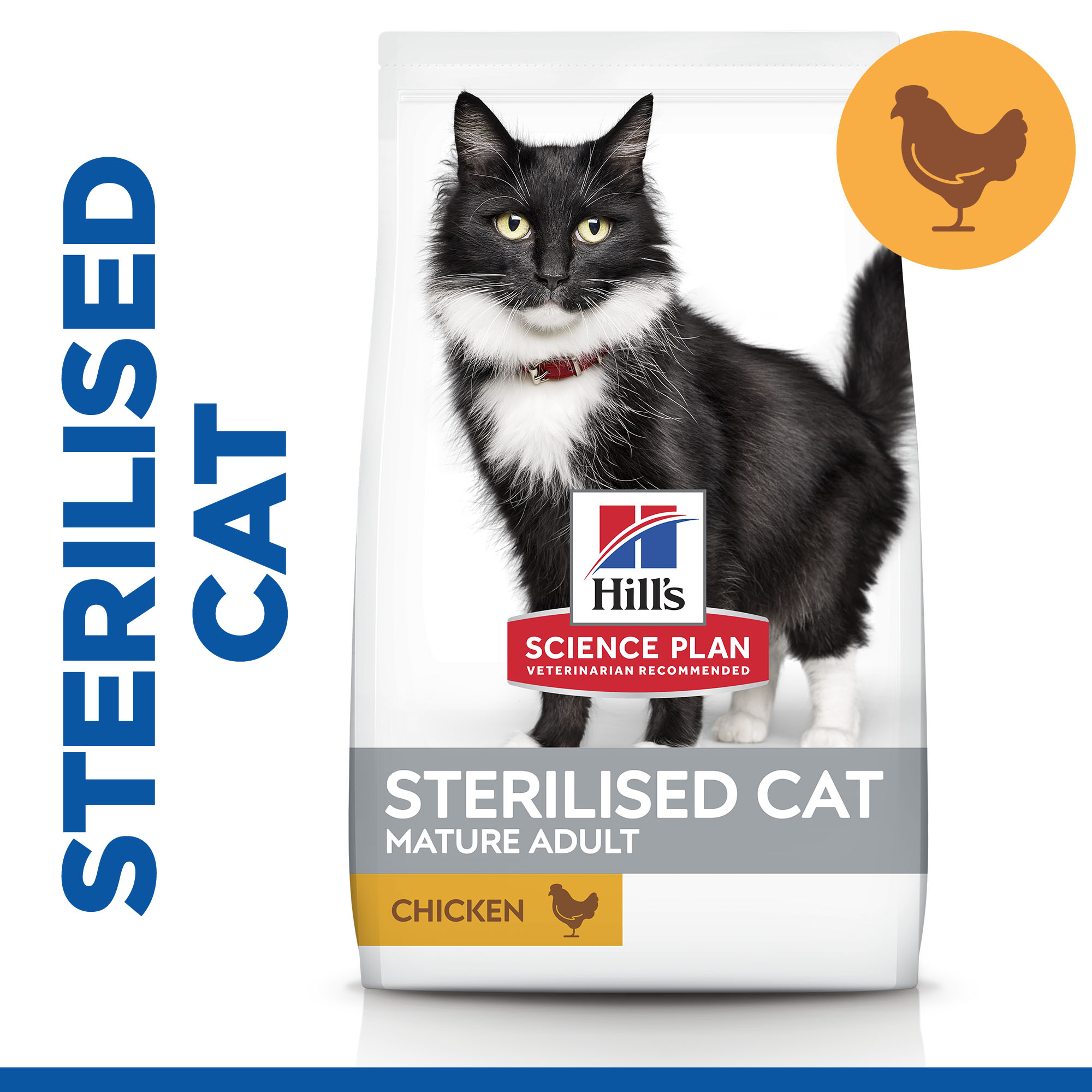 Hill’s Science Plan Sterilised Mature Adult 7+ Cat Food With Chicken